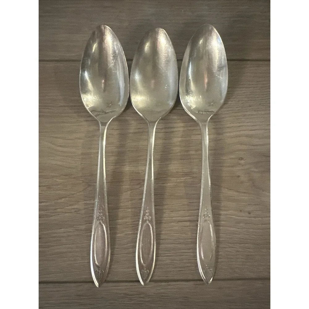 Oneida Silverplate 3‎  Community 1917 Adam Pattern Tablespoons Flatware